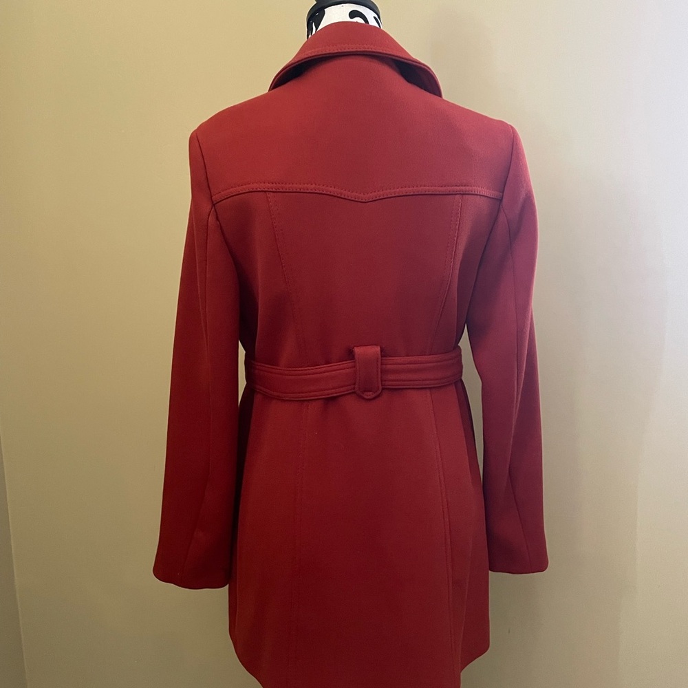 Zara Women's Burnt Orange Polyester Trench Coat - Picture 3 of 4